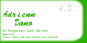 adrienn dano business card